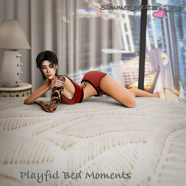Mix Playful Bed Moments by simmer_creator - The Sims 4 Custom Content
