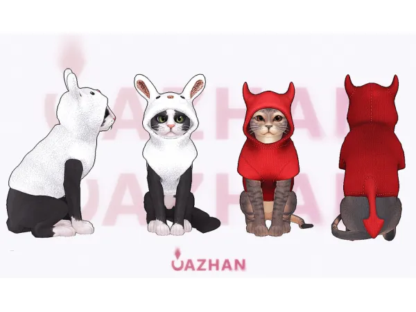 [BUNNY & DEVIL] cat clothes by cazhancc