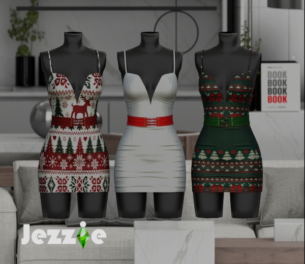 Alpha JEZZIETS4 ALEXA DRESS by jezziets4 - The Sims 4 Custom Content