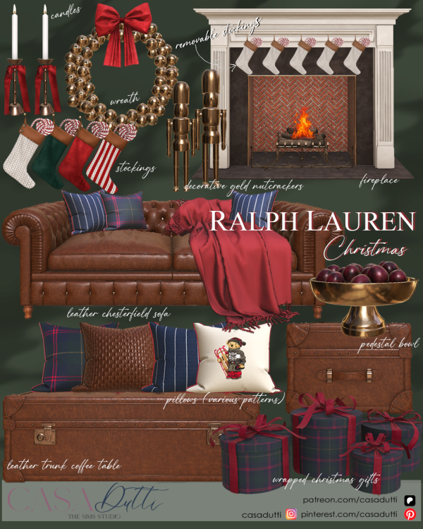 Alpha Ralph Lauren Christmas by casadutti - The Sims 4 Custom Content
