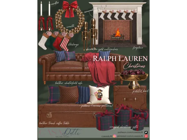 Alpha Ralph Lauren Christmas - The Sims 4 Custom Content