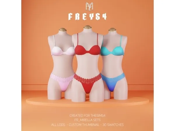 Alpha FR_Mirella Sets - The Sims 4 Custom Content