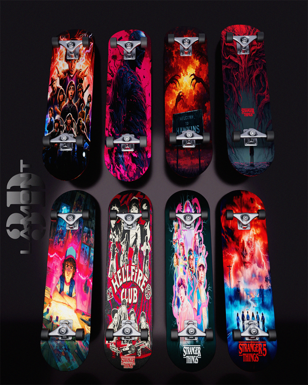 Mix Skateboard Stranger Things by lamontcreatorr - The Sims 4 Custom Content
