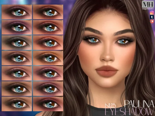 Alpha Paulina Eyeshadow N125 - The Sims 4 Custom Content