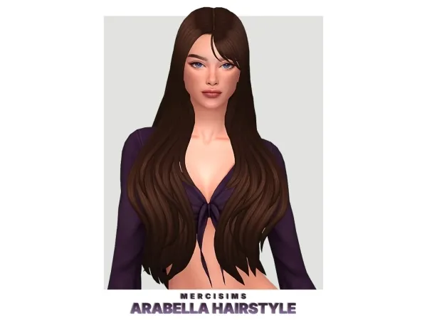 Sims 4 Arabella Hairstyle by mercisims