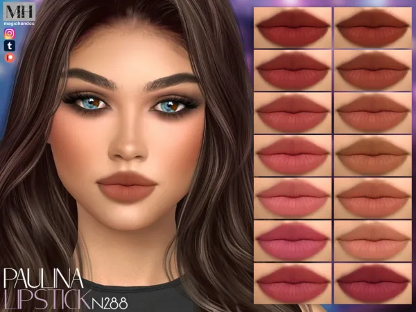 Sims 4 Paulina Lipstick N288
