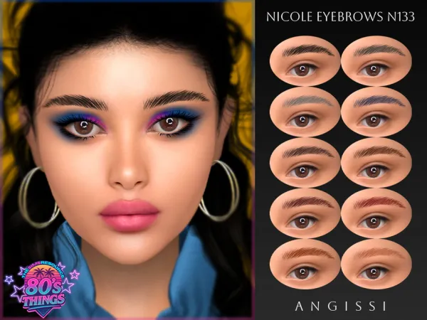80's Things Nicole Eyebrows N133 by ANGISSI