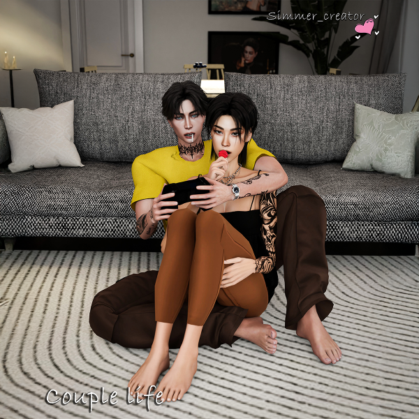 Mix Couple life by simmer_creator - The Sims 4 Custom Content