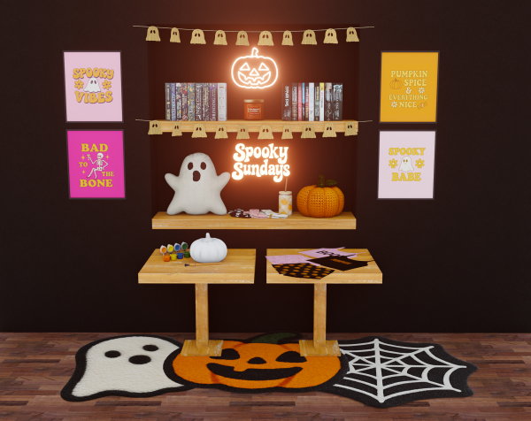 Mix Spooky Season Set by simmerkatex - The Sims 4 Custom Content