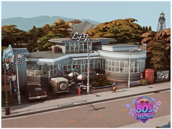 Maxis Match MM Vintage DIner by Merin_Martini - The Sims 4 Custom Content