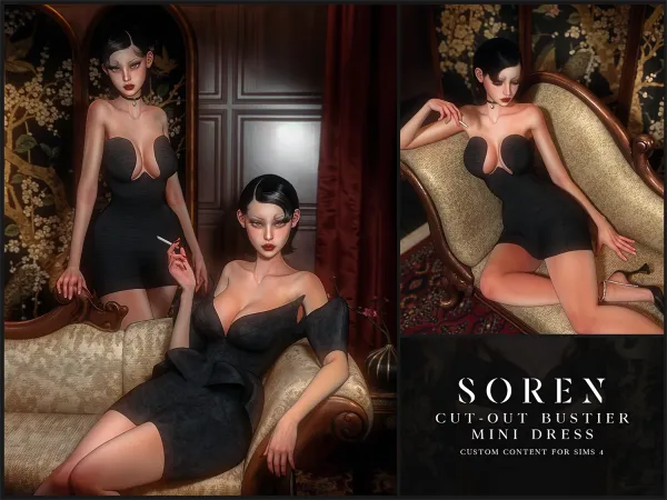 Alpha Noir Reverie Set (Gift) - The Sims 4 Custom Content