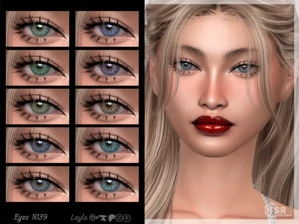 Sims 4 Realistic Eyes (eyes n139) by Layla