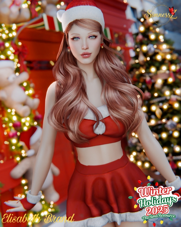 Alpha WINTER HOLIDAYS Elisabeth Brand by simnessz - The Sims 4 Custom Content