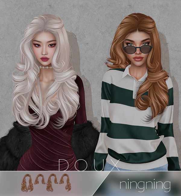 Alpha Doux NingNing by douxhair - The Sims 4 Custom Content