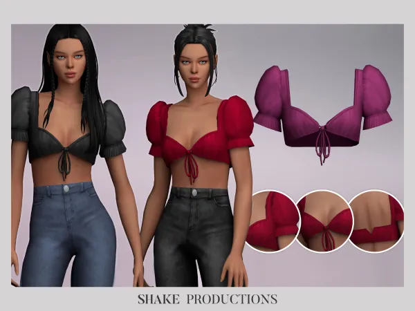 Maxis Match Lina Top - The Sims 4 Custom Content