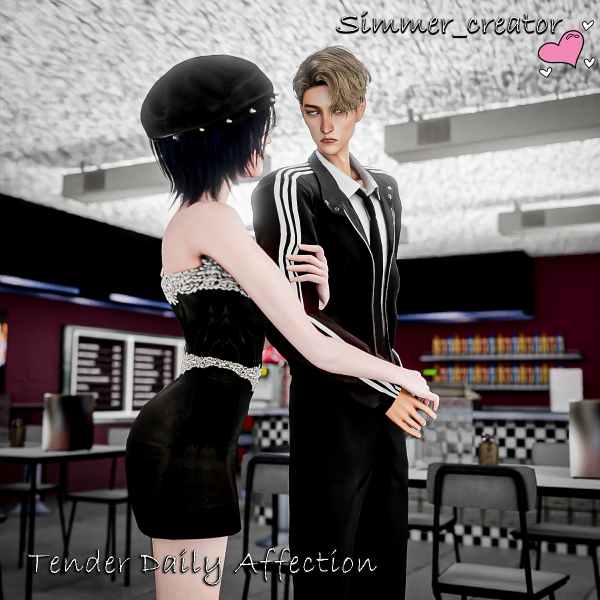 Mix Tender Daily Affection by simmer_creator - The Sims 4 Custom Content