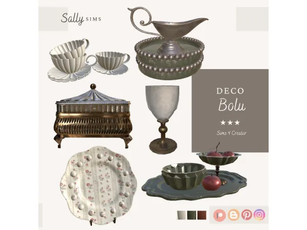 Alpha Deco BOLU - The Sims 4 Custom Content