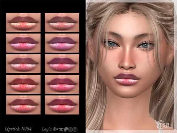 Alpha tsr Lipstick N264 - The Sims 4 Custom Content