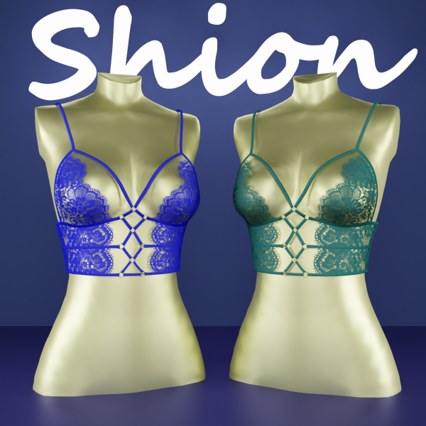Alpha Shion Grace lace bralette by shion_sims - The Sims 4 Custom Content