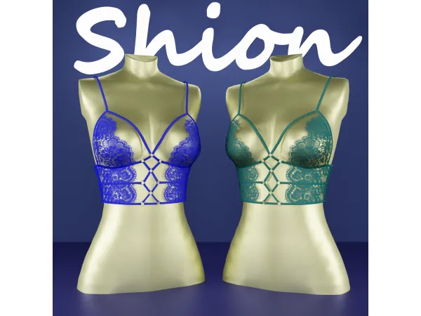 Alpha Shion Grace lace bralette - The Sims 4 Custom Content