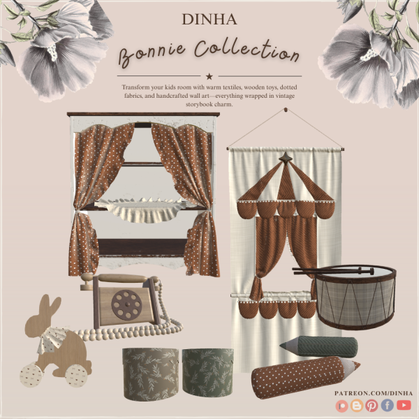 Alpha Bonnie Kids Collection by dinhagamer - The Sims 4 Custom Content
