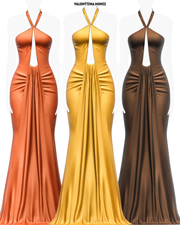 Alpha Tropiclia Dress Custom Content Valenttina Muniz by valentinamuniz - The Sims 4 Custom Content