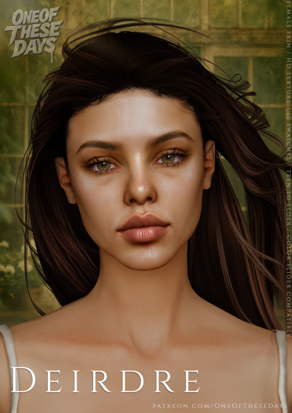 Alpha Deirdre SKIN lipstick tray files by oneofthesedays - The Sims 4 Custom Content
