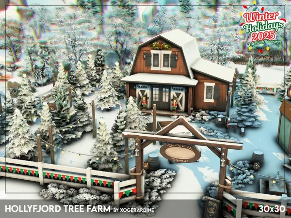Maxis Match Hollyfjord Tree Farm (NO ) by xogerardine - The Sims 4 Custom Content
