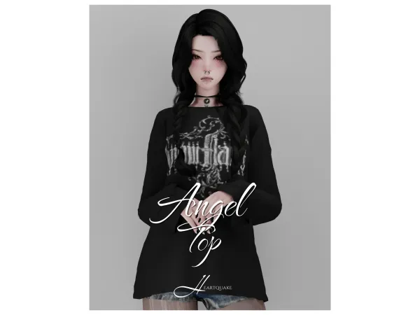 Sims 4 heartquake u2661 | angel top
