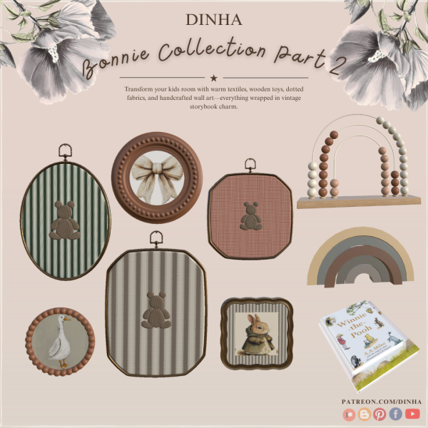 Alpha Bonnie Collection Part 2 by dinhagamer - The Sims 4 Custom Content
