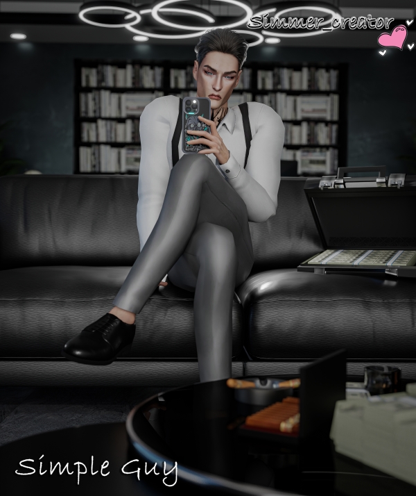 Mix Simple Guy by simmer_creator - The Sims 4 Custom Content