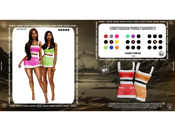 Sims 4 [Hu2200RDSWAE] Donatella Outfit PT 1.