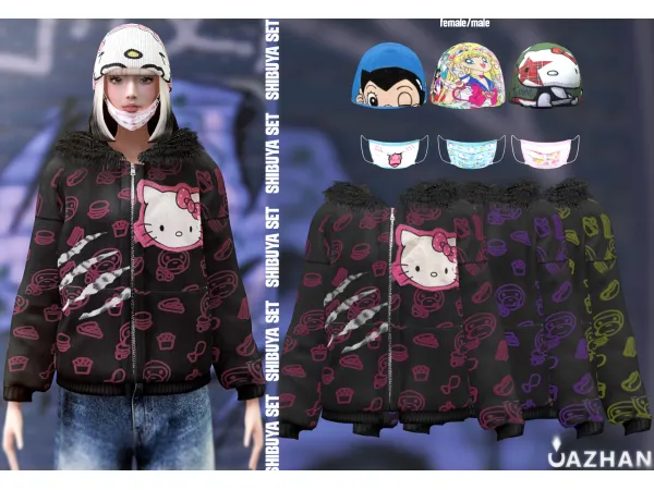 Alpha [SHIBUYA SET] by cazhancc - The Sims 4 Custom Content