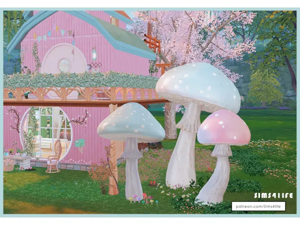Maxis Match Fairy mushrooms by Sims41ife - The Sims 4 Custom Content