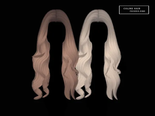 Alpha Coline Hair - The Sims 4 Custom Content