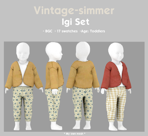 Alpha Igi Set simmer by simsfinds - The Sims 4 Custom Content