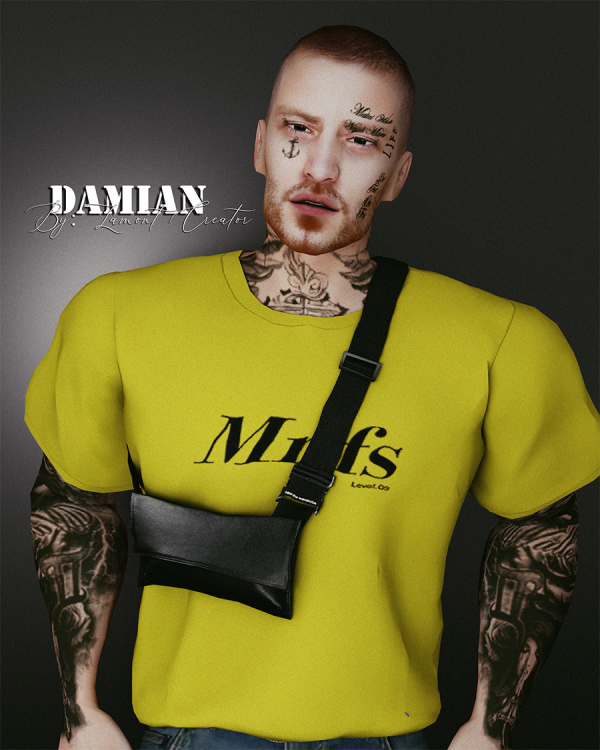 Mix damian male sim by lamontcreatorr - The Sims 4 Custom Content