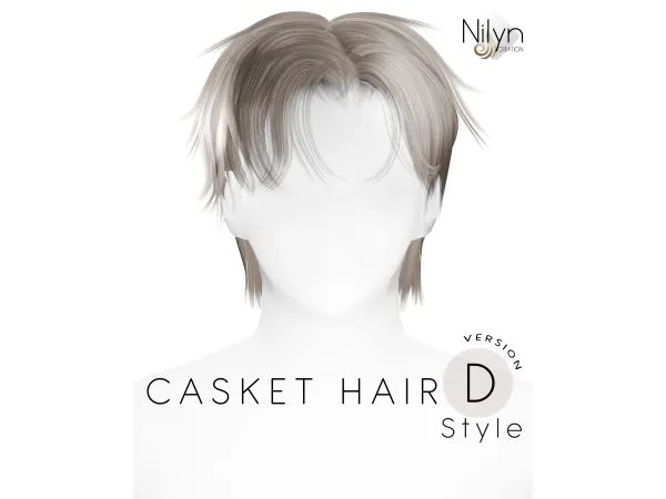 Alpha NILYN CASKET HAIR u2014 Style Version D - The Sims 4 Custom Content