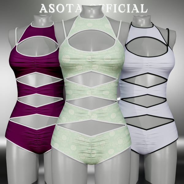 Alpha [ASOTA OFFICIAL] Hesty Swimsuit by asotaofficial - The Sims 4 Custom Content