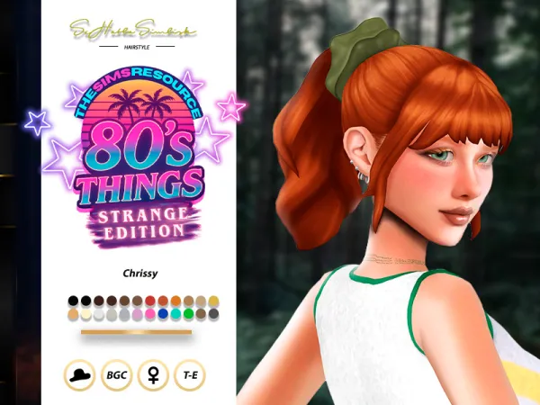 Sims 4 Chrissy Hairstyle by sehablasimlish