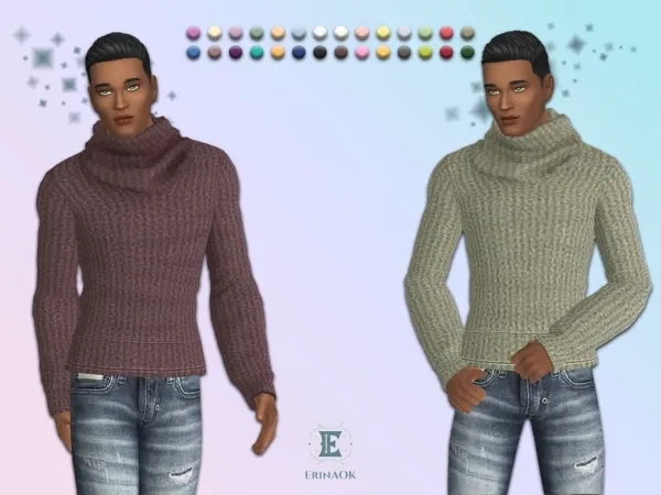 Mix ErinAOK Mens Top 121325 - The Sims 4 Custom Content