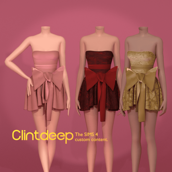 Alpha Clintdeep Alexa Dress by clintdeep - The Sims 4 Custom Content