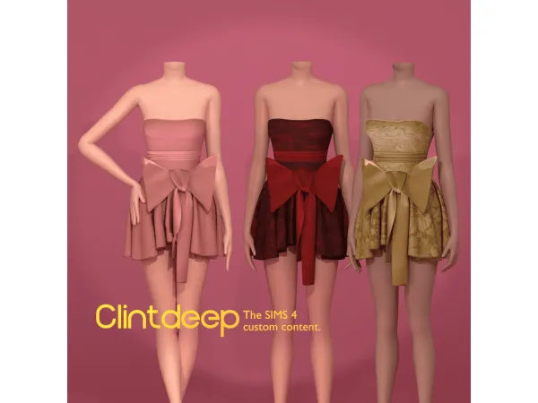 Alpha Clintdeep Alexa Dress - The Sims 4 Custom Content
