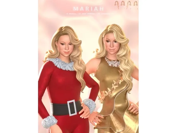 Maxis Match Mariah Hairstyle - The Sims 4 Custom Content