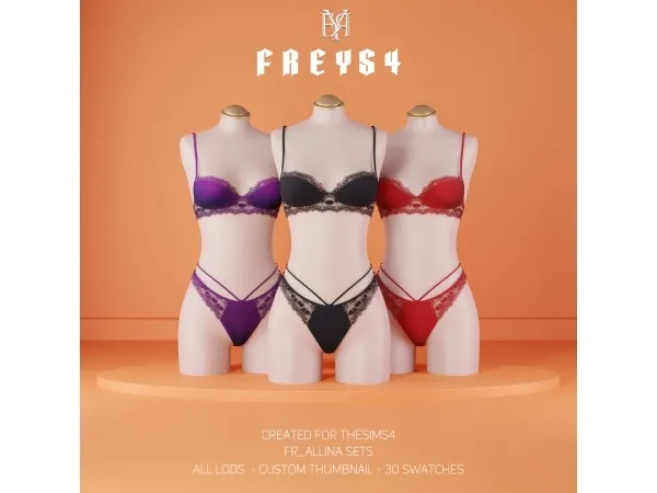 Alpha FR_Allina Sets - The Sims 4 Custom Content