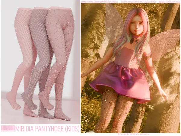 Alpha Miridia Pantyhose (Kids) - The Sims 4 Custom Content