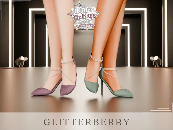 Mix Diamond Christmas Heels - The Sims 4 Custom Content