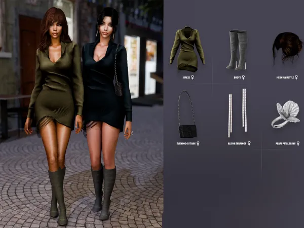 Alpha Fringe 1 Lookbook - The Sims 4 Custom Content
