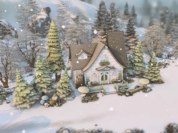 Maxis Match Whimsical Frost Home - The Sims 4 Custom Content