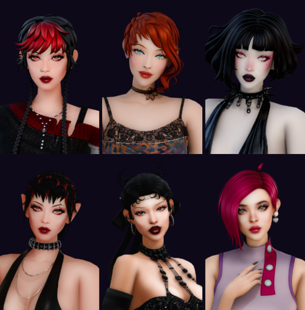 Maxis Match wcif short hairs ive used recently by simsfinds - The Sims 4 Custom Content